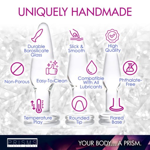 Dosha 3 Piece Glass Anal Plug Kit - Image 5