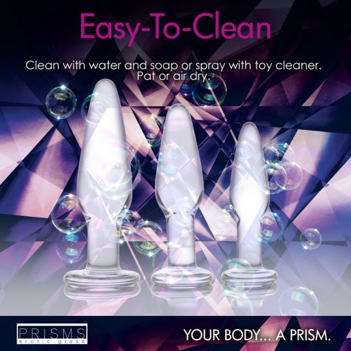 Dosha 3 Piece Glass Anal Plug Kit - Image 8