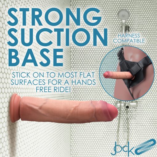 8.5 Inch Dual Density Uncut Dildo - Image 8