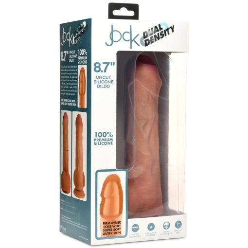8.7 Inch Dual Density Uncut Dildo with Balls - Image 9