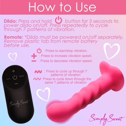 21X Vibrating Ribbed Silicone Dildo - Image 9