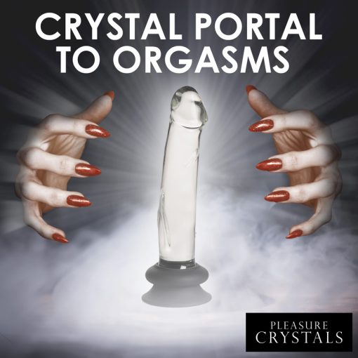 Glass Dildo with Silicone Base - 7.6 Inch - Image 3
