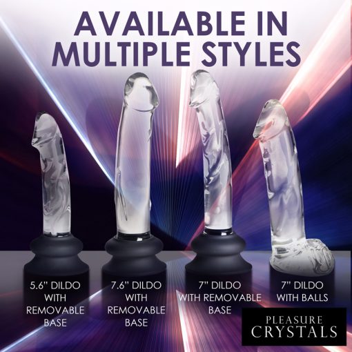 Glass Dildo with Silicone Base - 7.6 Inch - Image 7