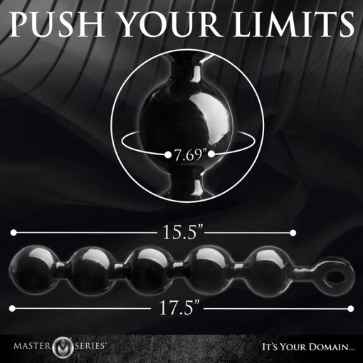 Black Baller Anal Beads - Image 4