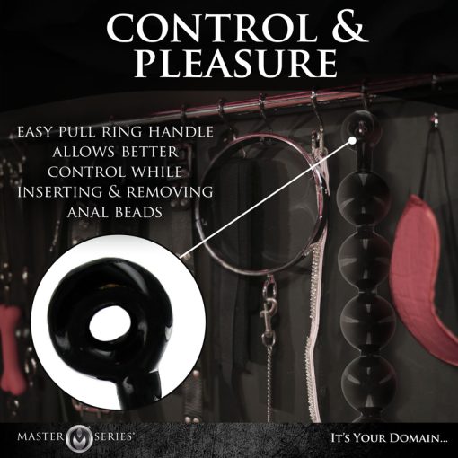 Black Baller Anal Beads - Image 5