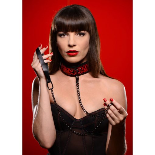 Crimson Tied Collar with Leash - Image 2