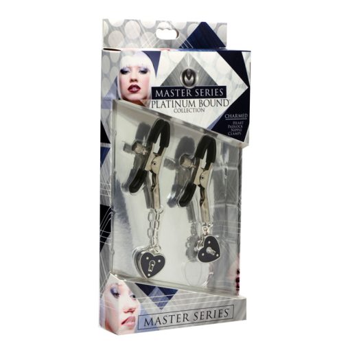Charmed Heart Padlock Nipple Clamps - Image 3