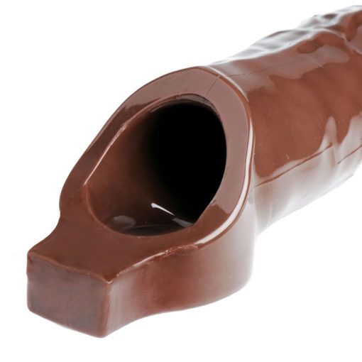 Really Ample Penis Enhancer Sheath- Brown - Image 3
