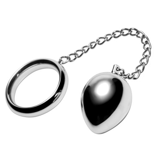 Stainless Steel Cock Ring and Anal Plug - Image 3