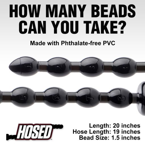 Hosed 19 Inch Beaded Anal Snake - Image 4