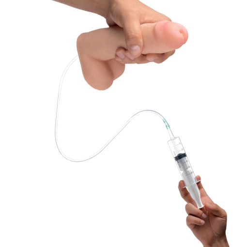 8 Inch Realistic Dual Density Squirting Dildo - Image 3