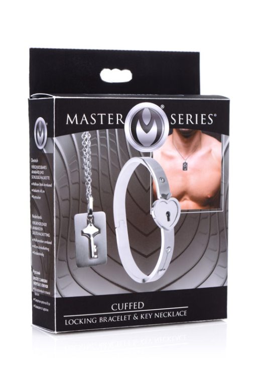Cuffed Locking Bracelet and Key Necklace - Image 7