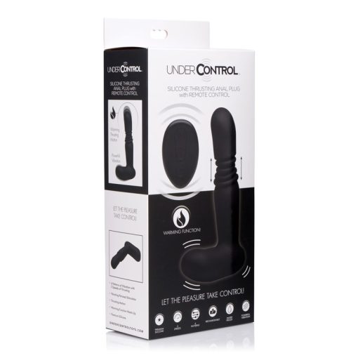 Silicone Thrusting Anal Plug With Remote Control - Image 8