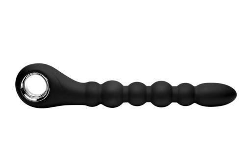 Dark Scepter 10X Vibrating Silicone Anal Beads - Image 2