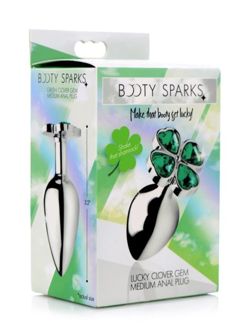 Lucky Clover Gem Anal Plug - Medium - Image 6