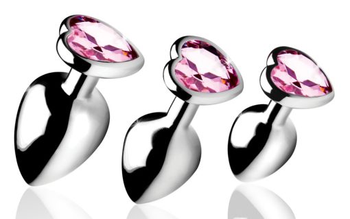 Pink Heart Anal Plug Set - Image 4