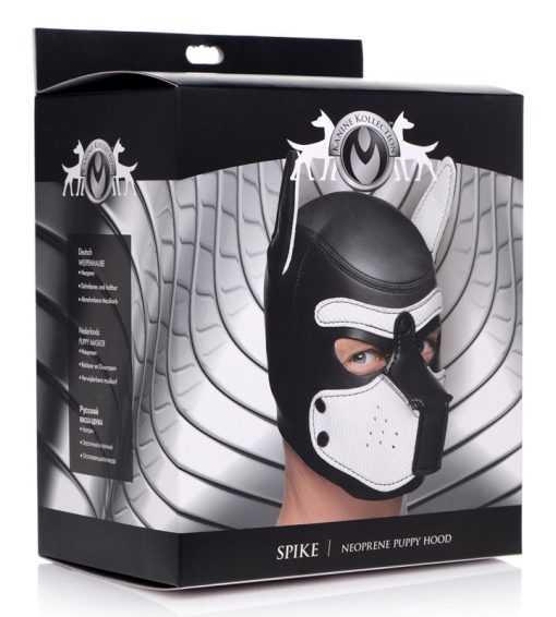 Spike Neoprene Puppy Hood - White - Image 6