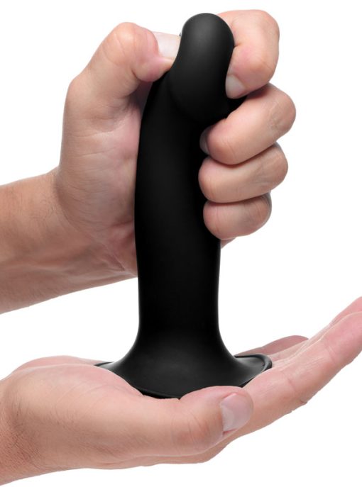 Squeezable Phallic Dildo - Black - Image 7