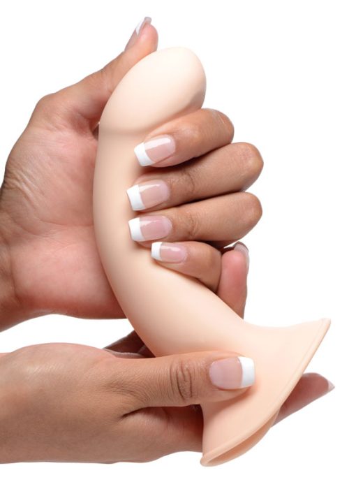 Squeezable Phallic Dildo - Beige - Image 6