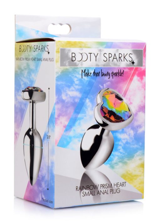 Rainbow Prism Heart Anal Plug - Small - Image 4
