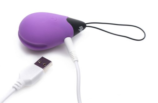 10X Silicone Vibrating Egg - Purple - Image 4