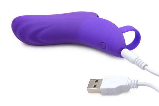 7X Finger Bang Her Pro Silicone Vibrator - Purple - Image 6