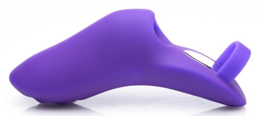 7X Finger Bang Her Pro Silicone Vibrator - Purple - Image 3