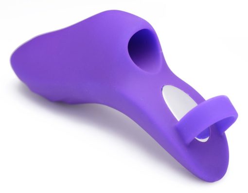 7X Finger Bang Her Pro Silicone Vibrator - Purple - Image 5