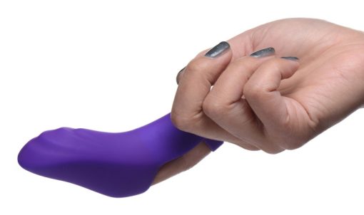 7X Finger Bang Her Pro Silicone Vibrator - Purple - Image 2