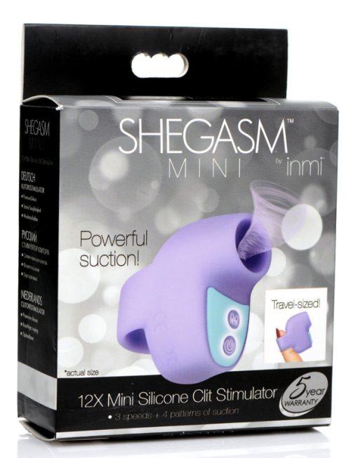 12X Mini Silicone Clit Stimulator - Purple - Image 7