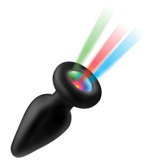 Light Up Silicone Anal Plug - Medium - Image 2
