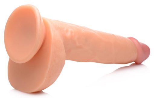 Beefy Brad 9 inch Dildo with Balls - Light - Image 7