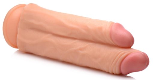 Double Stuffer 10 Inch Dildo - Light - Image 5