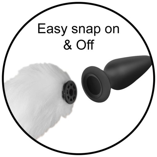 Interchangeable White Fox Tail - Image 4