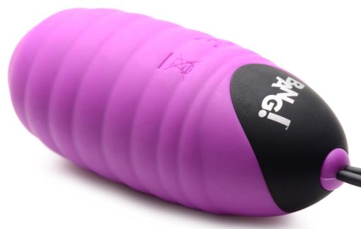 28X Ribbed Silicone Vibrating Egg with Remote Control - Image 4