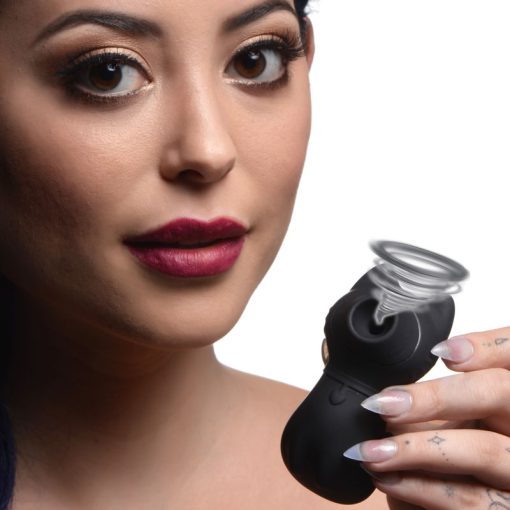 Sucky Kitty Silicone Clitoral Stimulator - Black - Image 2