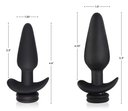 Small Vibrating Anal Plug with Interchangeable Fox Tail - White - Image 6