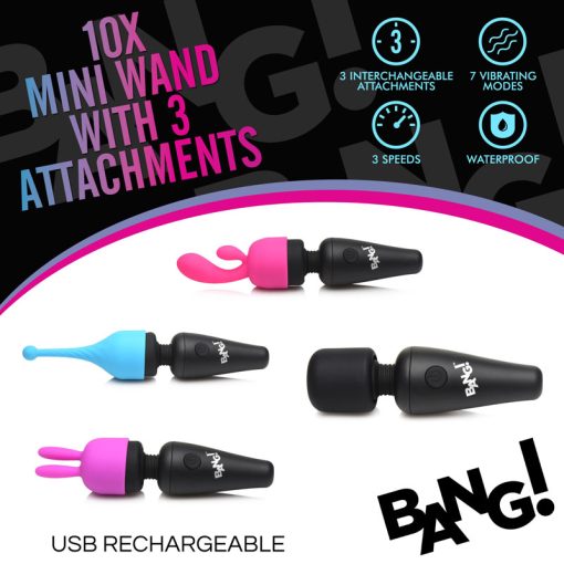 10X Mini Wand with 3 Attachments - Image 2