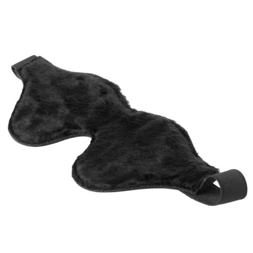 Strict Leather Black Fleece Lined Blindfold - Image 3