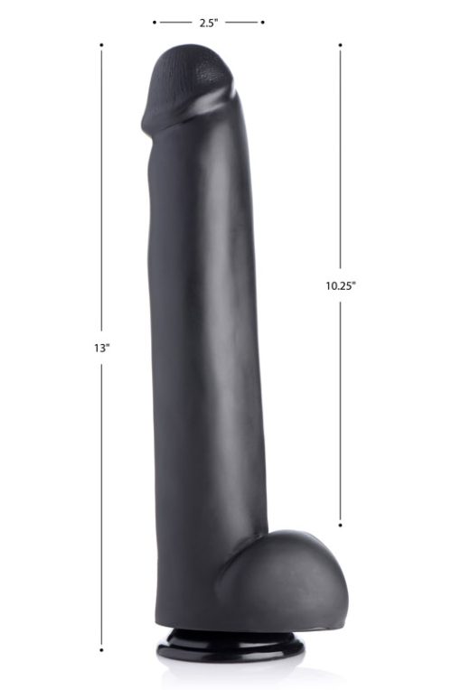 The Master Suction Cup Dildo - Black - Image 3