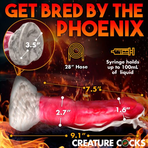 Resurrector Phoenix Squirting Silicone Dildo - Image 4