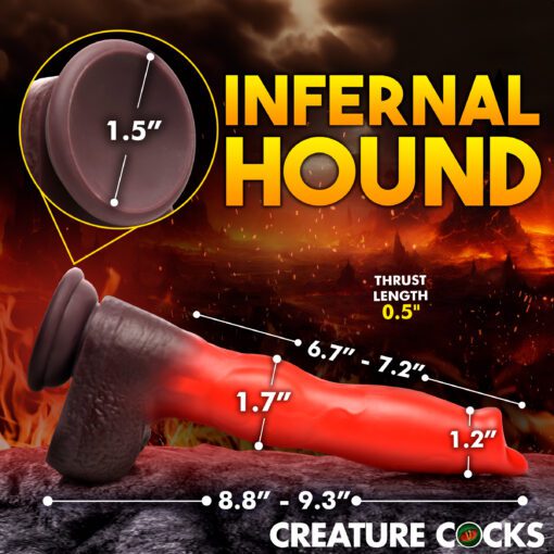 Ramming Hound Thrusting & Vibrating Silicone Dildo - Image 8