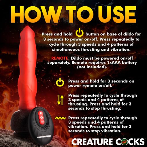 Ramming Hound Thrusting & Vibrating Silicone Dildo - Image 7
