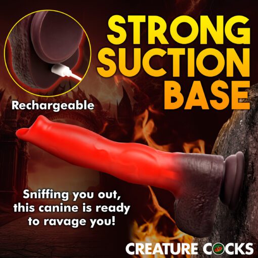 Ramming Hound Thrusting & Vibrating Silicone Dildo - Image 3