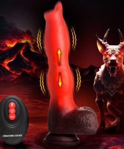 Ramming Hound Thrusting & Vibrating Silicone Dildo