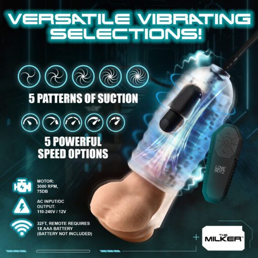 The Milker Stamina with Automatic Stroking, Suction and Vibration - Image 4