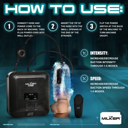 The Milker Stamina with Automatic Stroking, Suction and Vibration - Image 6