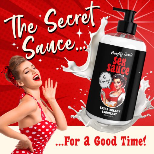 Naughty Jane's Sex Sauce Extra Creamy Lubricant - 16oz - Image 4