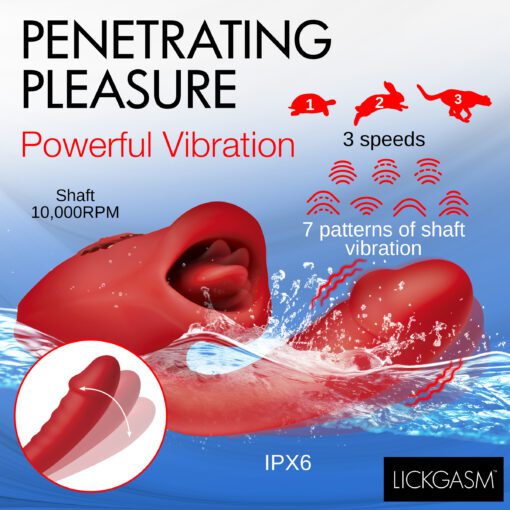 Deep Kiss Silicone Licking Rabbit Vibrator - Image 5