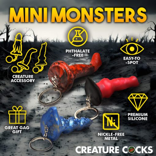 Hell-Hound, Lord Kraken, & King Cobra Silicone Keychain Set - Image 6